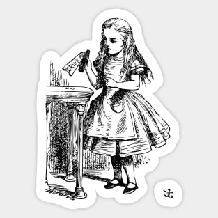 Alice in Wonderland | Drink Me | Vintage Alice | Sticker